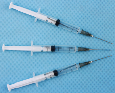 Seringue jetable médicale 0.5ml 1 ml de verrouillage Luer et de sèche-glisseur pour l'hôpital Utilisez 3 partie Seringue en plastique jetable avec CE FDA