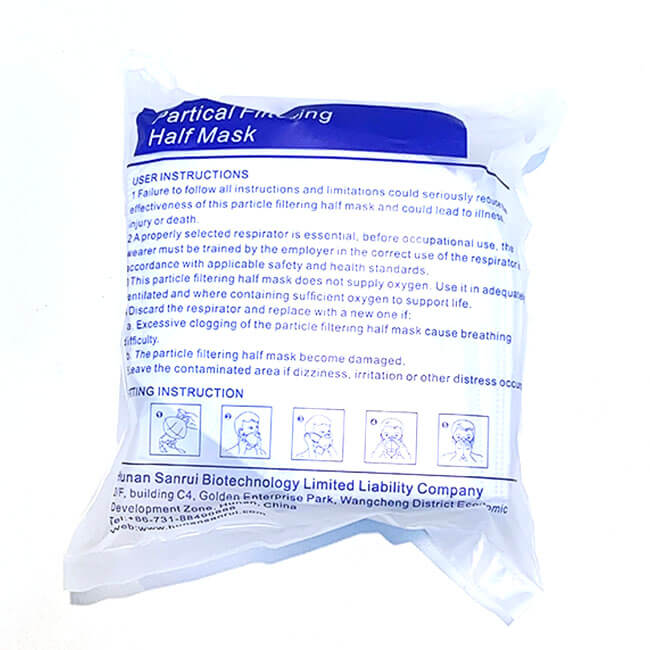 FFP2 Demi-masque filtrant respiratoire filtrant