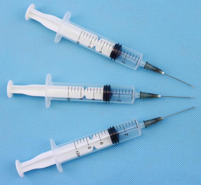 Seringue jetable médicale 0.5ml 1 ml de verrouillage Luer et de sèche-glisseur pour l'hôpital Utilisez 3 partie Seringue en plastique jetable avec CE FDA